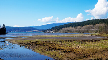 Burrard Inlet at Port Moody at low tide