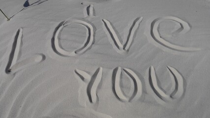 inscription on the sand