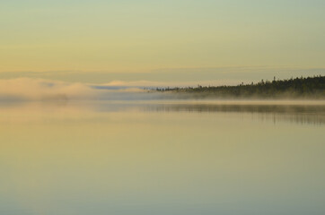 Fototapeta premium morning on the lake
