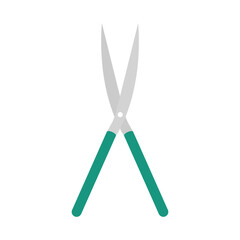 garden pliers flat style icon vector design
