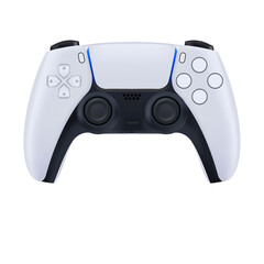 Realistic vector gamepad, video game controller icon © Roman