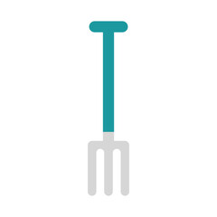 garden rake flat style icon vector design