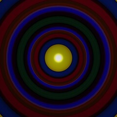 Colorful retro circle pattern. Retro concept design.