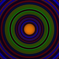 Colorful retro circle pattern. Retro concept design.