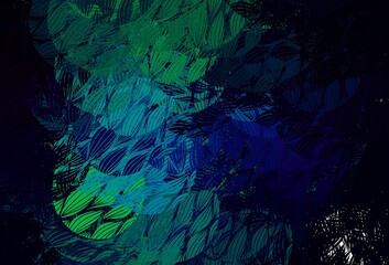 Dark Blue, Green vector texture with abstract forms.