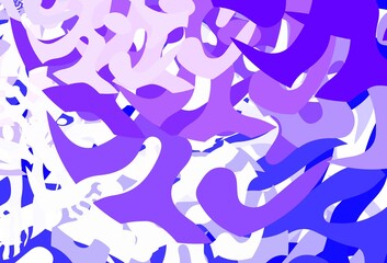 Light Purple vector texture with abstract forms.