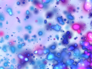 Multicolored cheerful abstract background with dispersed colorful drops