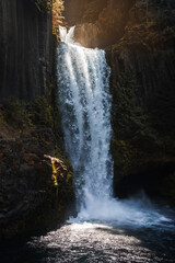 waterfall in the mountain forest