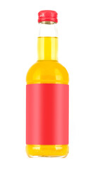 Photo-Layout bottles for drink on a white background with a blank label