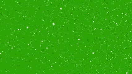 Obraz na płótnie Canvas Snowfall on green screen background. 3d rendering