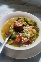 Mediterranean Olive Sausage Soup