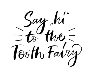 Vector calligraphy illustration of Say 