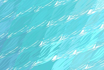 Obraz premium Light Green vector background with wry lines.