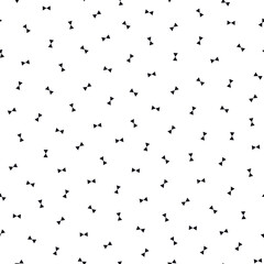 Vector simple seamless pattern. Modern stylish texture with chaotic disposed geometric shapes. Unusual abstract minimalistic background