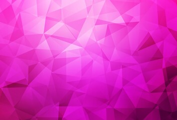 Light Pink vector polygon abstract background.