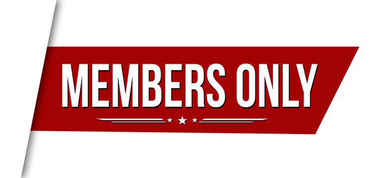 Members only banner design