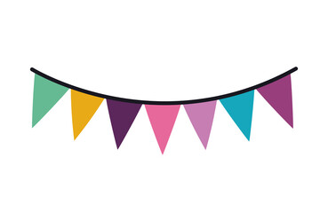 Party banner pennant vector design