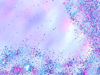 Obraz premium Multicolored cheerful abstract background with dispersed colorful drops