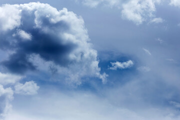 Naklejka na ściany i meble Blues sky and beautiful clouds. Nature composition. Sky background with clouds