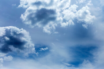 Obraz premium Blues sky and beautiful clouds. Nature composition. Sky background with clouds