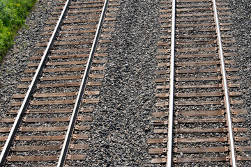 Obraz premium railway tracks in the countryside