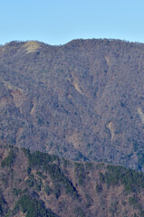 丹沢山地の不動ノ峰と丹沢山