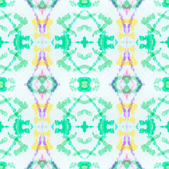 Watercolor Ethnic Tye-Dye Pattern.
