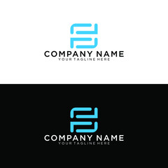 FS initial logo. FS initial monogram logotype. Vector design element or icon.