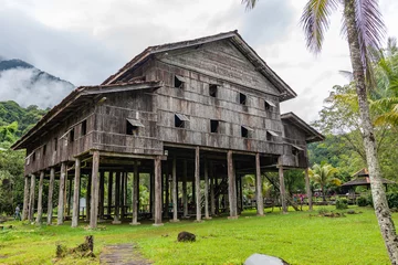 Deurstickers Sarawak Cultural  Village and museum © John Hofboer