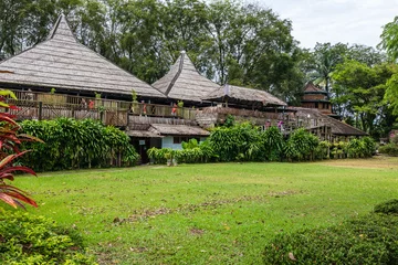 Fotobehang Sarawak cultureel dorp en museum © John Hofboer