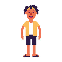Isolated person man people ethnicity icon - Vector