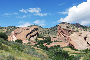 mountains with rock formations