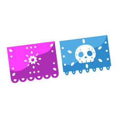 Day of the Dead pennant icon - Vector