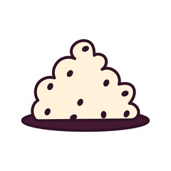 Isolated mexican food dough icon - Vector illustration