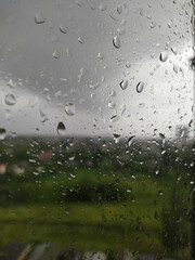 rain drops on window