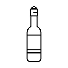 Isolated wine bottle icon - Vector illustration design