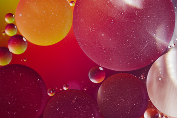 Abstract molecule sctructure. water drops on glass. background with particles. water drops on the window