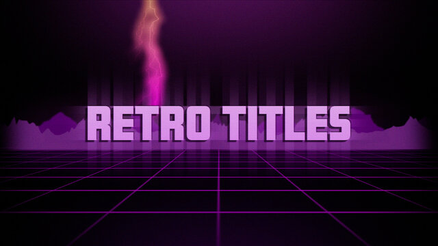 Retro 80's Titles