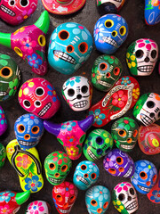 Artesanías mexicanas calaveras