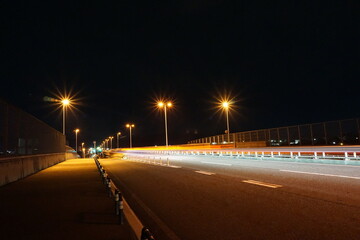 Obraz premium 深夜の国道