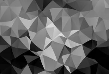 Light Gray vector triangle mosaic background.