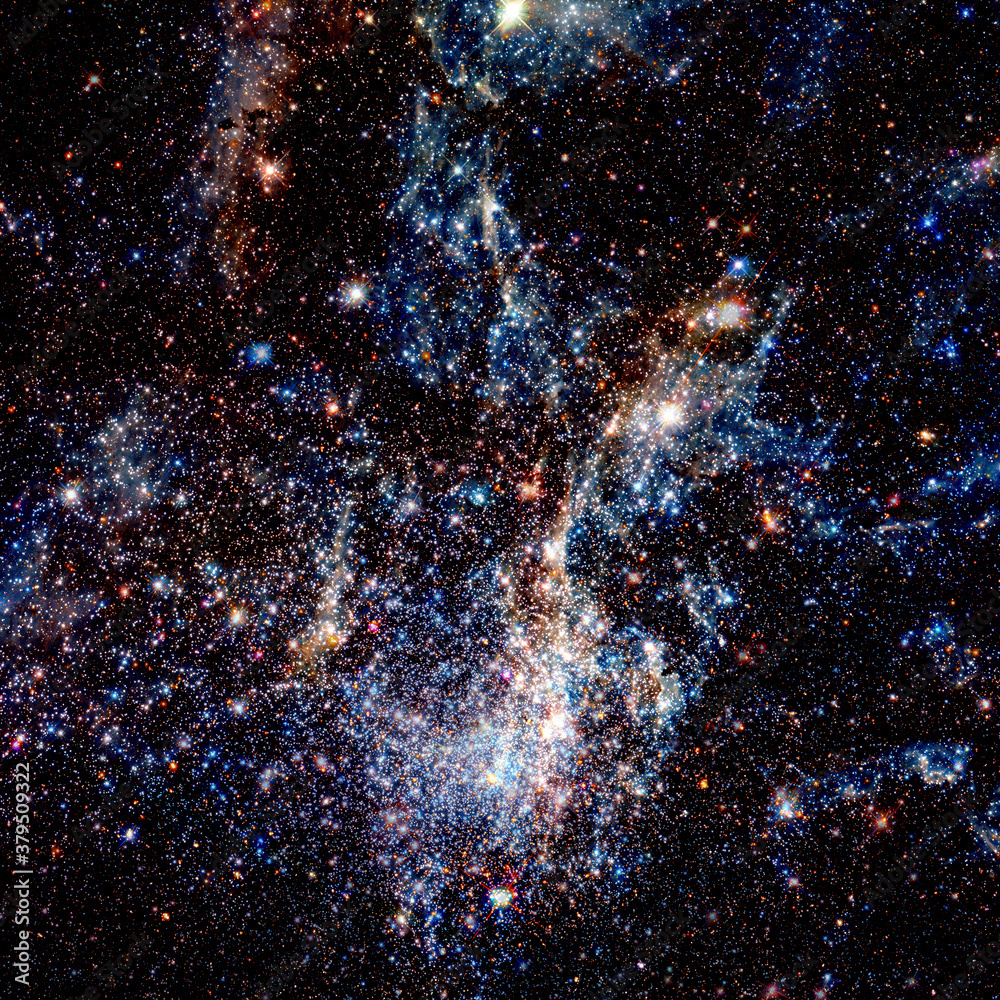 Sticker deep space background. elements of this image furnished by nasa
