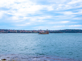 Fort Denison island in sydney harbour australia