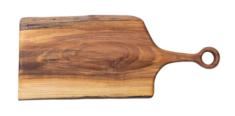 Rustic wooden board . Isolated on white background