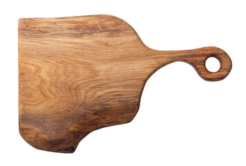 Rustic wooden board . Isolated on white background