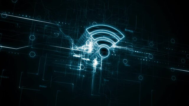 Business, Technology, Internet and network concept. Free WiFi network signal.