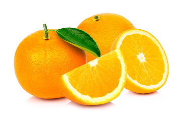 orange fruit isolated on white