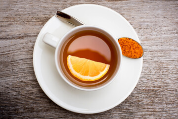 cup of turmeric tea