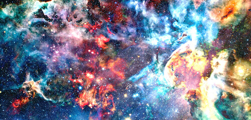 Obraz na płótnie Canvas Starry deep outer space. Elements of this image furnished by NASA