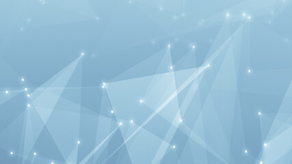 Abstract technology and science polygonal space low poly background Tone blue gray with connecting dots and lines.